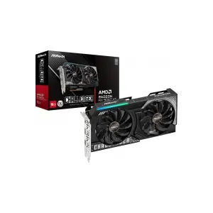 ASRock RX 9060 XT Steel Legend 16GB / 2048 Stream Processors / 20 Gbps Memory Speed / 16GB GDDR6 / 128-bit Memory Interface / Up to 3320 MHz Boost Clock / 90-GA5JZZ-00UANF