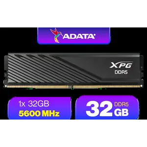 ADATA XPG Lancer Blade DDR5 5600MHz CL46 32GB (32GB) PC5-44800 RAM 288-Pins UDIMM Desktop Memory Black Heatsink / AX5U5600C4632G-SLABBK