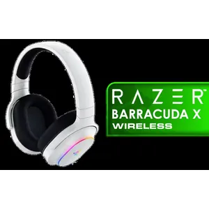 Razer Barracuda X Chroma Wireless Gaming Headset: 2.4GHz Wireless & Bluetooth / Lightweight / Chroma RGB / 40mm Drivers / Cardioid Mic / 70 Hr Battery / for PC, Mac, PS5, Switch, Smartphone - White
