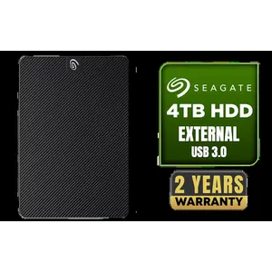 SEAGATE 4TB Expansion Desktop HDD / Fast USB 3.0 Transfers / Drag-and-Drop File Management / Automatic Plug-and-Play Setup / Rescue Data Recovery Included / Limited Warranty Coverage / Windows and macOS Compatible
