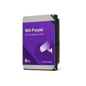 Western Digital WD85PURZ WD Purple Surveillance 3.5" 8TB 5400 RPM 256MB Cache SATA 3.0 CMR NVR Internal Hard Drive