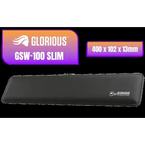 Glorious GSW-100 Full Size Slim Keyboard Wrist Rest - Black / GSW-100