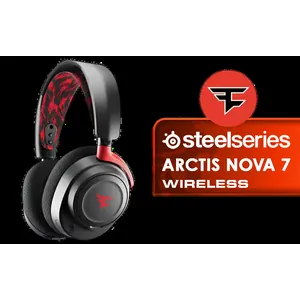 SteelSeries Arctis Nova 7 Wireless Multi-Platform Gaming Headset – Faze Clan Edition – Dual Wireless 2.4 GHz & Bluetooth – 38 HR Fast Charge Battery – PC, PS, Mac, Switch, Meta Quest 2, and Mobile / 61556