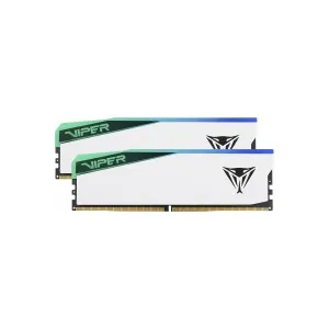 Patriot PVER532G60C30KW Viper Elite RGB 32GB (2x16GB) DDR5-6000 CL30 1.35V White UDIMM Desktop Memory
