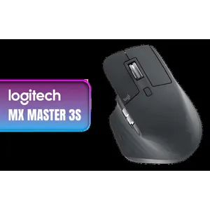 Logitech MX Master 3S Wireles Bluetooth Mouse / Quiet Clicks with 90% Noise Reduction / MagSpeed Electromagnetic Wheel / 8K DPI Sensor / Customizable with Logi Options+ / Flow Cross-Computer Control for Windows & macOS / Up to 70-Day Battery Life / Ergonomic Hand-Sculpted Design with Thumb Controls / 910-007501