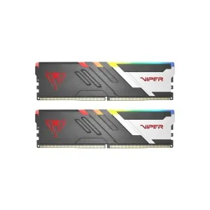Patriot PVVR532G600C30K Viper Venom RGB 32GB (2x16GB) DDR5-6000MHz CL30 1.35V Black UDIMM Desktop Memory