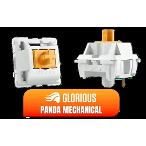 Glorious Panda Mechanical Keyboard Switches - Tactile / Compatible with all GMMK Models / 36 switches per pack / SMD RGB light hole for RGB compatibility / GLO-SWT-HPANDA