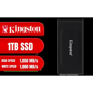 Kingston XS1000 1TB SSD | Pocket-Sized | USB 3.2 Gen 2 | External Solid State Drive | Up to 1050MB/s | SXS1000/1000G