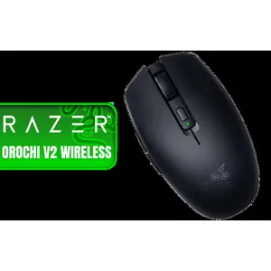 Razer Orochi V2 Wireless Gaming Mouse - Black / 5G Advanced 18K DPI Optical Sensor / 2.4G Dual-mode wireless / Ultra-lightweight Wireless / Up to 60 Million Clicks Lifespan / Symmetrical Right-handed / Undyed PTFE Mouse-feet / RZ01-03730100-R3G1