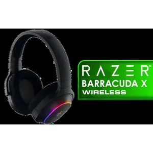 Razer Barracuda X Chroma Wireless Gaming Headset: 2.4GHz Wireless & Bluetooth - Lightweight - Chroma RGB - 40mm Drivers - Cardioid Mic - 70 Hr Battery - for PC, Mac, PS5, Switch, Smartphone - Black / RZ04-05220100-R3M1