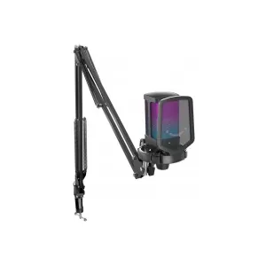 Fifine Q6T RGB Cardioid Condenser Microphone with Adjustable Scissor Arm Stand Shock Mount