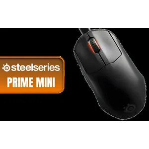SteelSeries Prime Mini Gaming Mouse - Black / 18000 CPI Increments / Prestige OM Optical Magnetic Switches / TrueMove Pro Gaming Sensor / Super Mesh USB-C Cable / 61g Ultra Lightweight / 62421