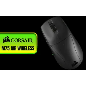 Corsair M75 AIR Wireless Ultra Lightweight Gaming Mouse - Black / 2.4GHz & Bluetooth / 26,000 DPI / Up to 100hrs Battery / iCUE Compatible / CH-931D100-AP