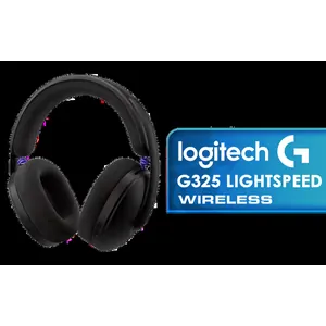 Logitech G G325 Lightspeed Wireless Gaming Headset- Black / 212g Ultra-Lightweight All-Day Comfort / 24-Bit High-Performance Audio / AI Noise-Reducing Beamforming Mic / 24+ Hour Battery Life / LIGHTSPEED Wireless Zero-Lag Connection / Bluetooth Multi-Device Connectivity / PC, PS4, PS5 & Switch Compatible