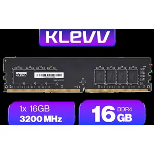 [OEM] KLEVV 16GB (16GB x 1) 3200MHz DDR4 Desktop Memory / Reliable SK Hynix Chips / Performance Enhancing / Touch of Delicate Design / Compatible With all Mainstream Motherboards / KD4AGUA80-32N220E